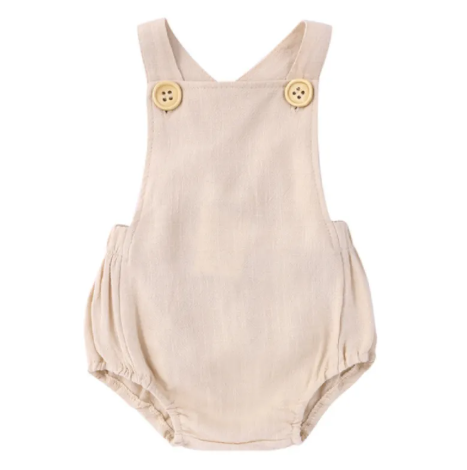 Baby Sleeveless Cotton Jumpsuit