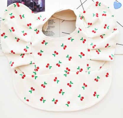 Baby Meal Pocket Waterproof Bib with Angel Wing Design