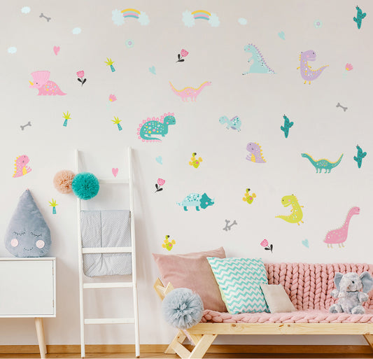 Pretty Dino Wall Stickers