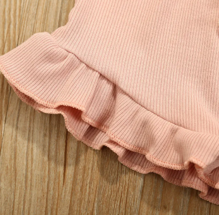 Girls Summer Lace Two-Piece Outfit