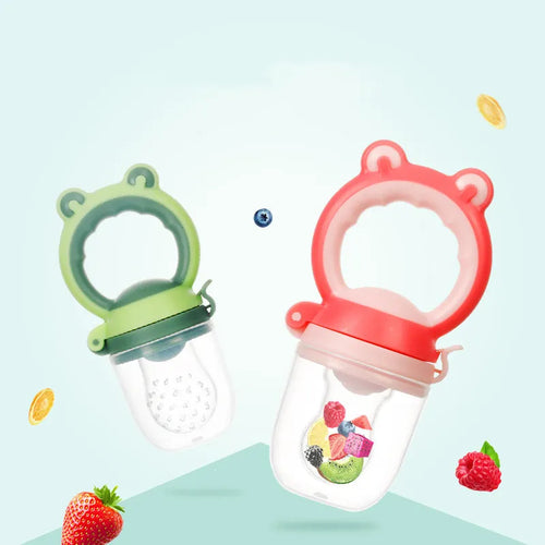 Frog Head Baby Fruit and Vegetable Silicone Feeder