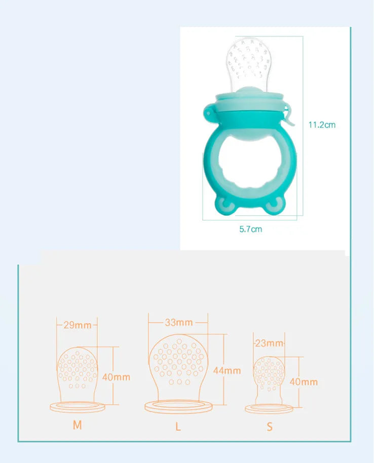 Frog Head Baby Fruit and Vegetable Silicone Feeder
