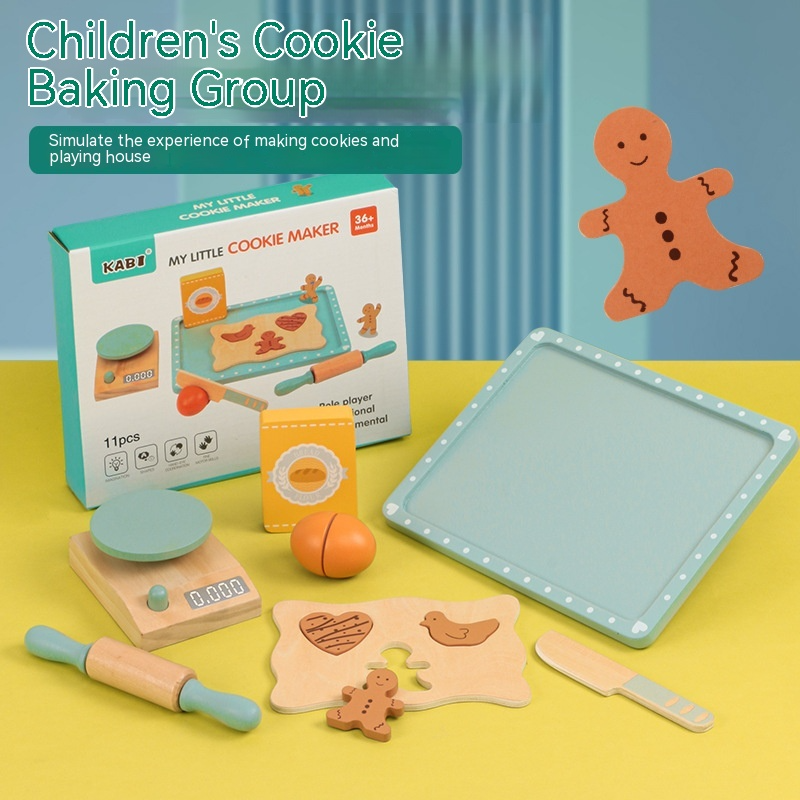 Kids Wooden Tea Party Playset