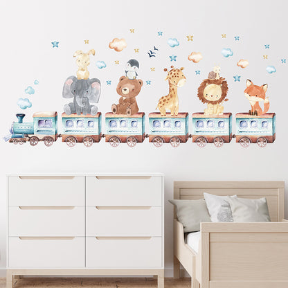 Little Safari Train Wall Decal – Cute Nursery Decor