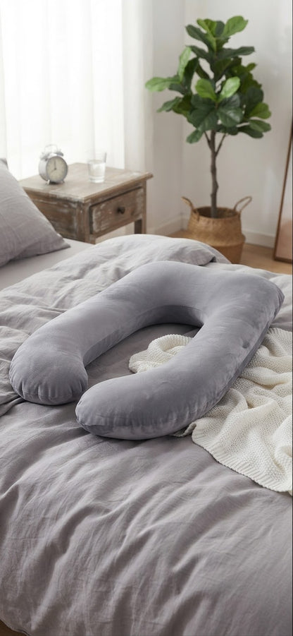 SnuggleCuddle J-Shaped Maternity Pillow