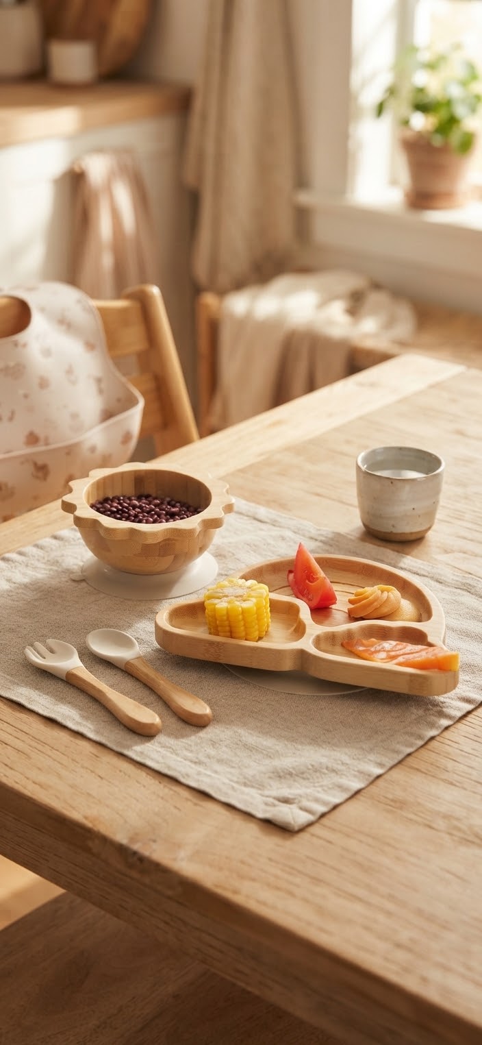 Little Sprout Bamboo Mealtime Set