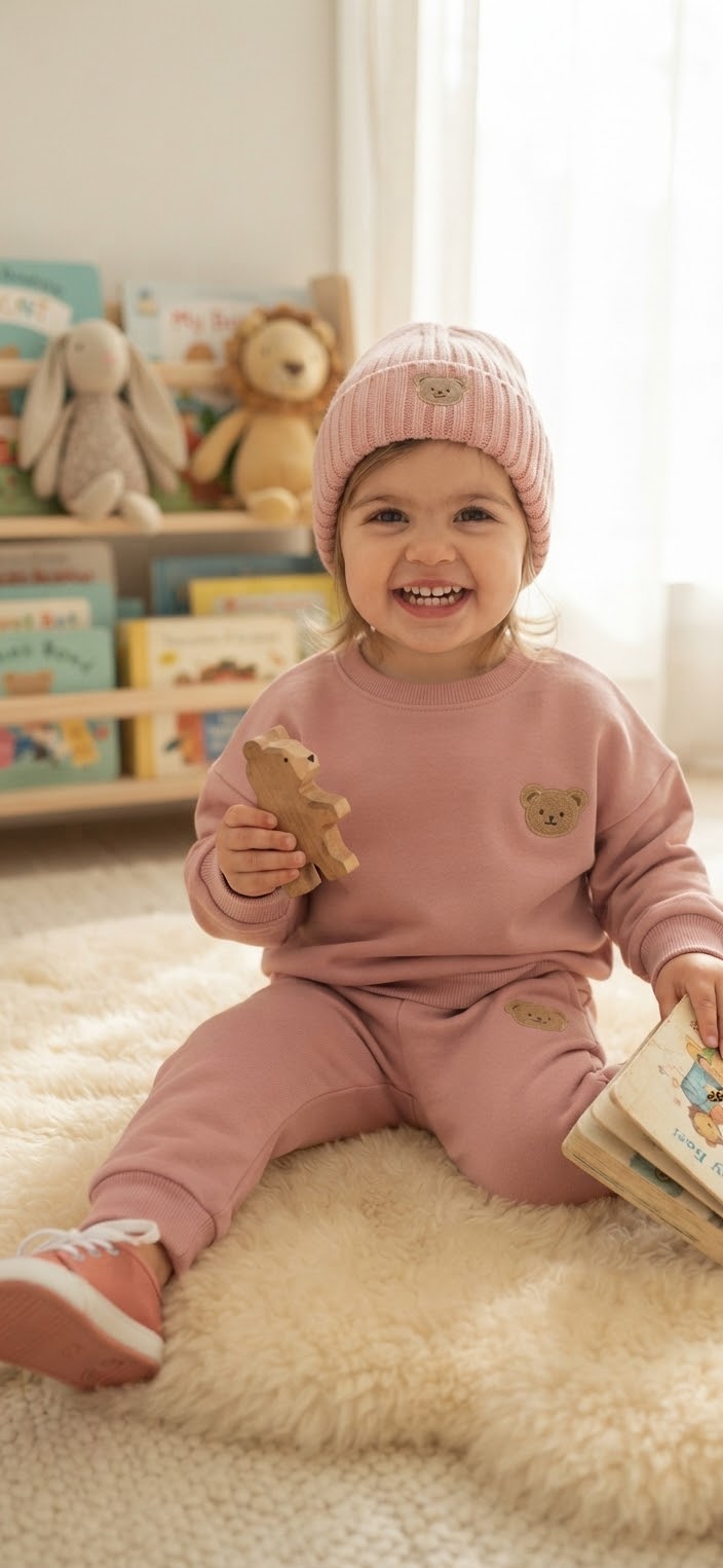 Theo Bear Sweatshirt & Jogger Set