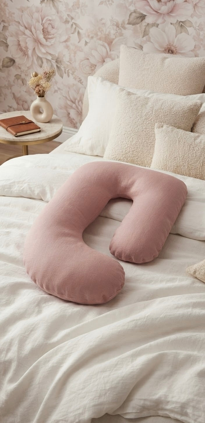 SnuggleCuddle J-Shaped Maternity Pillow