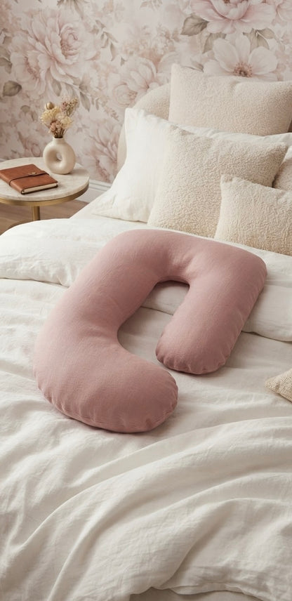 SnuggleCuddle J-Shaped Maternity Pillow