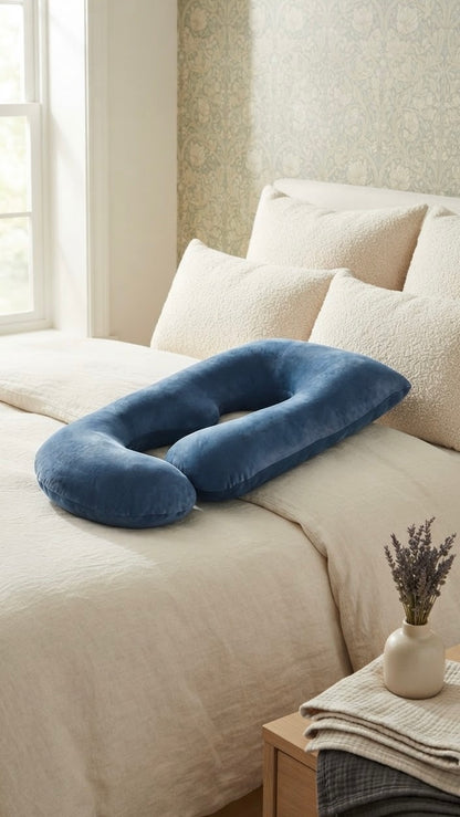 SnuggleCuddle J-Shaped Maternity Pillow