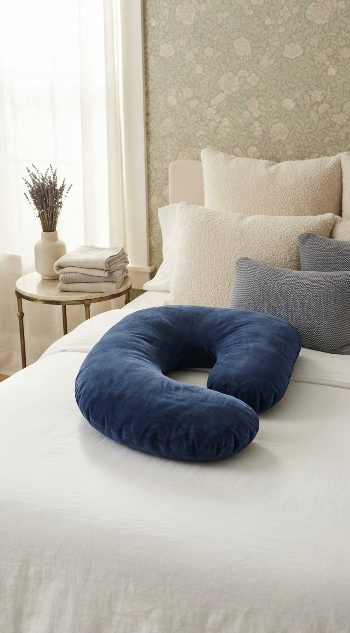 SnuggleCuddle J-Shaped Maternity Pillow