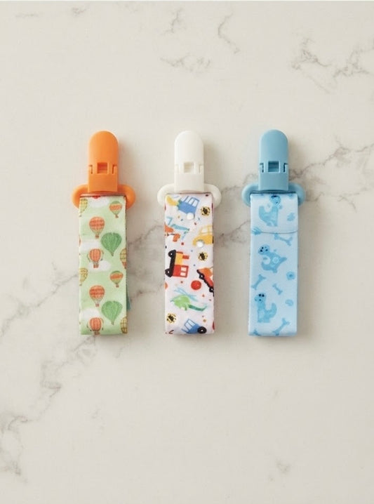 Sweet Prints Universal Pacifier Clips