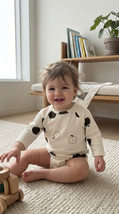 Autumn Orchard Baby Jumpsuit