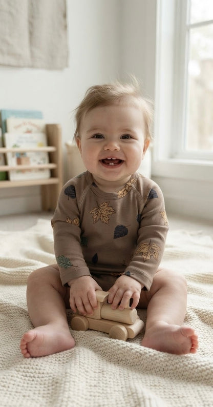 Autumn Orchard Baby Jumpsuit