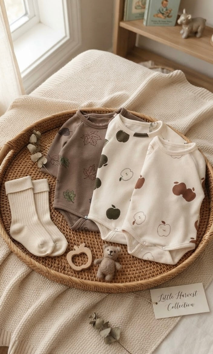 Autumn Orchard Baby Jumpsuit