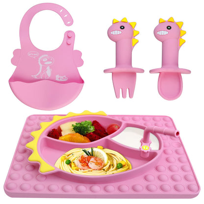 Dino Pinky Plate & Spoon Set
