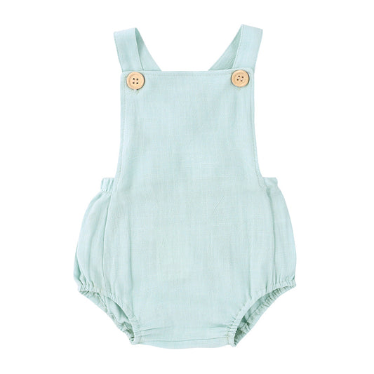 Baby Sleeveless Cotton Jumpsuit