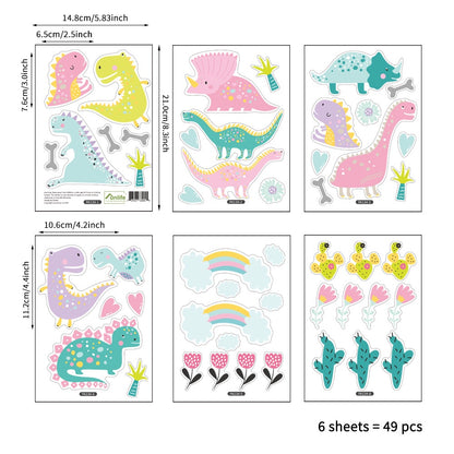 Pretty Dino Wall Stickers