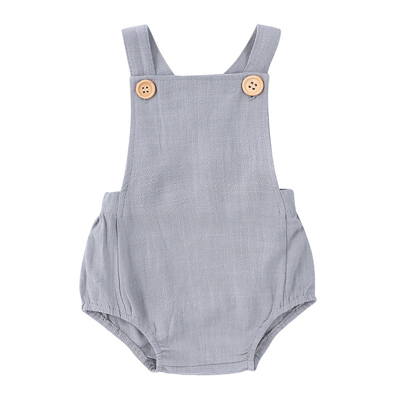 Baby Sleeveless Cotton Jumpsuit